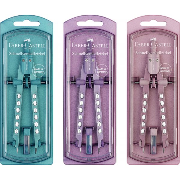 Passend fr - Faber-Castell - Quick Set Compass - Funkelnd