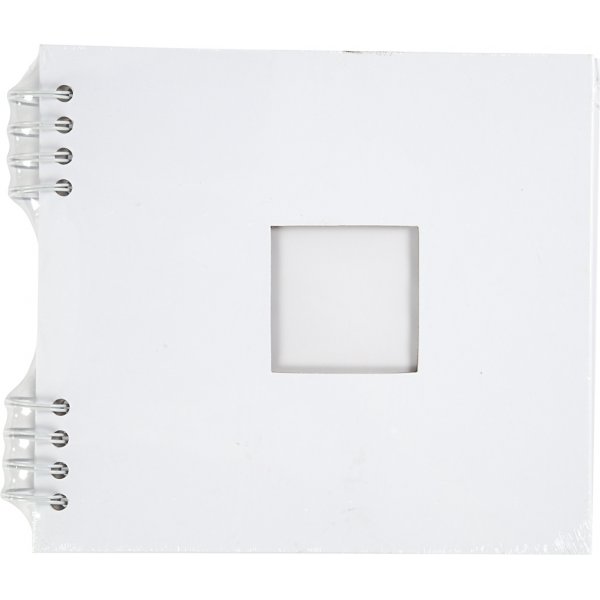 Scrapbook mit Spirale - weiß - 20 x 20 cm Scrapbook mit Spirale - weiß - 20 x 20 cm