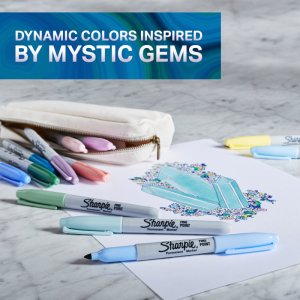 Faserstift-Set Sharpie - Permanentmarker Mystic Gems - Fein Faserstift-Set Sharpie - Permanentmarker Mystic Gems - Fein