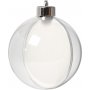 Dekokugel - transparent - 8 cm - 5 Stk