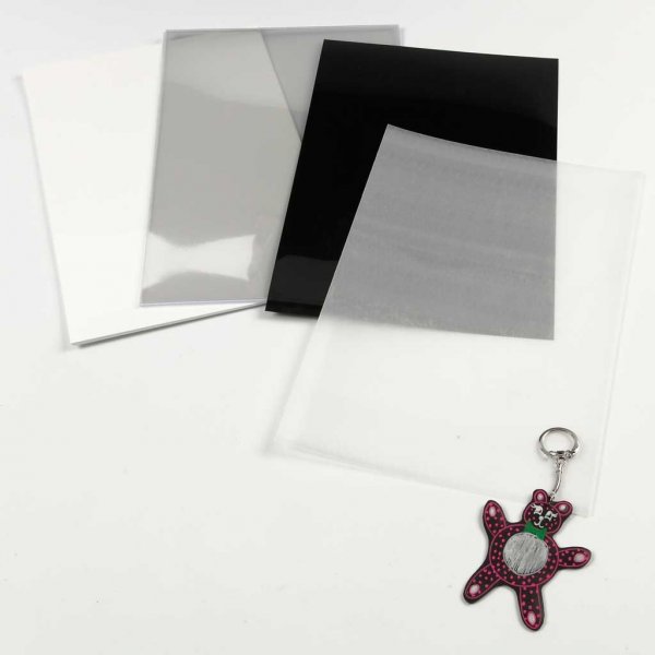 Schrumpffolien - Mattweiß - 10 Blatt Schrumpffolien - Mattweiß - 10 Blatt