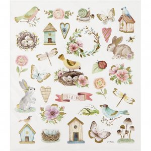 Aufkleber - Frühling und Ostern, ca. 34 Stück. Aufkleber - Frühling und Ostern, ca. 34 Stück.