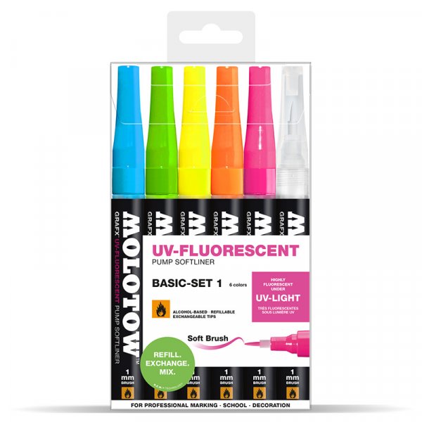 Softliner GRAFX 6 Stifte - Fluoreszierend