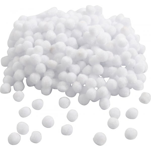 Pompons - weiß - 450 Stk Pompons - weiß - 450 Stk