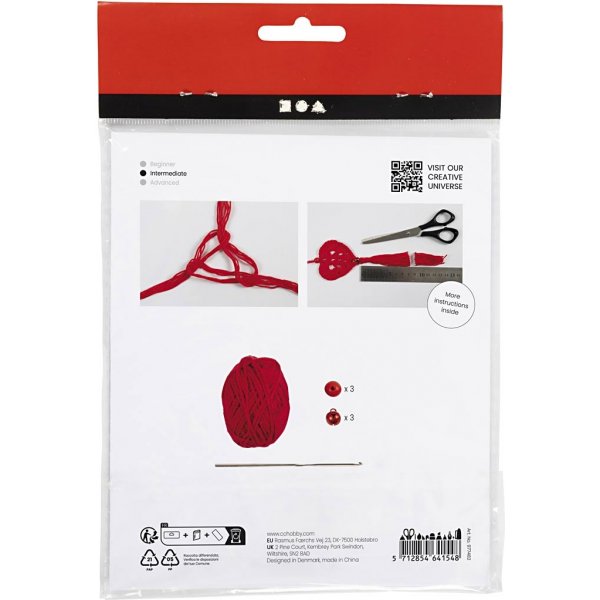 Mini DIY Kit Hkeln - Herzen