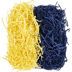 Papierstreifen 25-30 cm x 3 mm Dunkelblau/Gelb 2 x 50 g Papierstreifen 25-30 cm x 3 mm Dunkelblau/Gelb 2 x 50 g