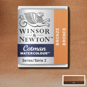 Aquarellfarbe - Cotman - 1/2 Tasse - Bronze