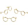 Mini-Artikel - Brillen - Gold - 25 mm