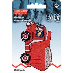 Stoffmarke Truck rot Stoffmarke Truck rot