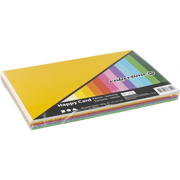 Frühlingskarton - gemischte Farben - A5 - 60 Blatt Frühlingskarton - gemischte Farben - A5 - 60 Blatt
