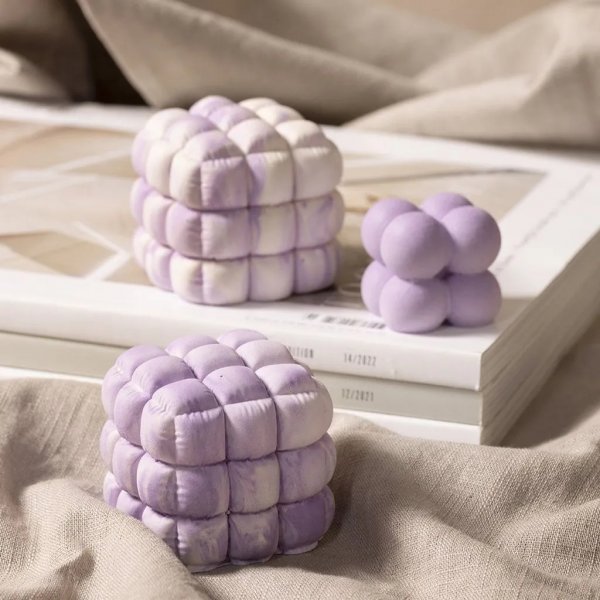 Silikonform - Quadratisch mit Blasen