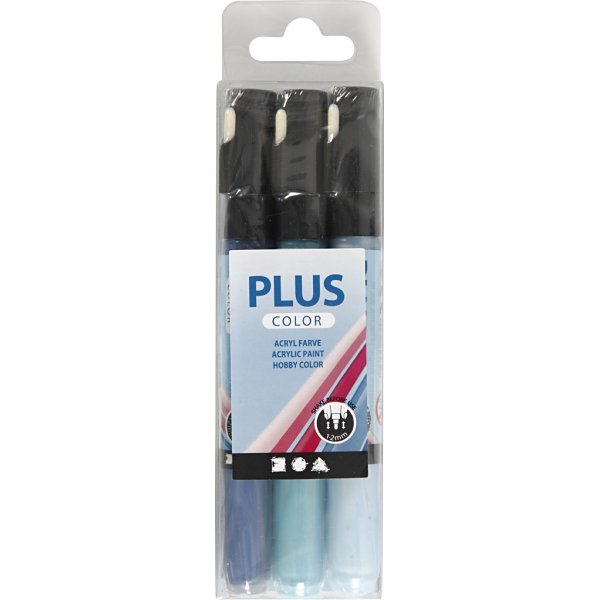 Plus Color Marker - Himmelblau - Marineblau - Türkis - 3 Stk Plus Color Marker - Himmelblau - Marineblau - Türkis - 3 Stk