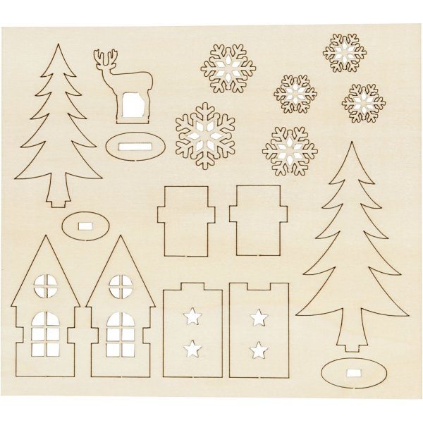 Holzfiguren zum Selbermachen - Huser - Holz - Hirsche