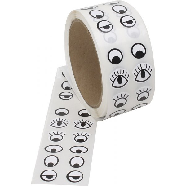 Klebeaugen - Schwarz - Weiß - 2000 Stk Klebeaugen - Schwarz - Weiß - 2000 Stk