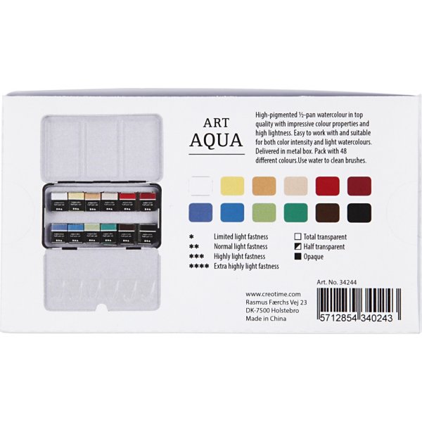 Art Aqua Aquarellfarben - Standardfarben - 12 Stk Art Aqua Aquarellfarben - Standardfarben - 12 Stk