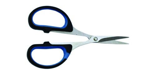 Schere Soft-Cut Premium Line 10,5 cm - schwarz / blau