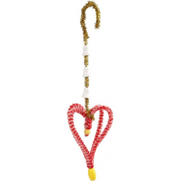 Spa mit Klemmen und Pfeifenreinigern - bunt gemischt