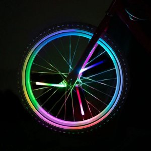 LED-Speichenlichter für Fahrräder, RGB, 3er-Pack - batteriebetrieben LED-Speichenlichter für Fahrräder, RGB, 3er-Pack - batteriebetrieben