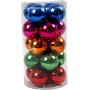Christbaumkugeln - leuchtende Farben - 6 cm - 20 Stk
