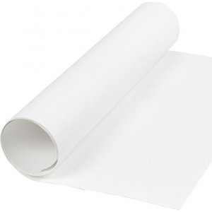 Lederpapier - weiß - einfarbig - 1 m Lederpapier - weiß - einfarbig - 1 m