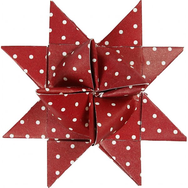 Sternstreifen - rot - weiß - Ø6,5+11,5 cm - 60 Streifen Sternstreifen - rot - weiß - Ø6,5+11,5 cm - 60 Streifen