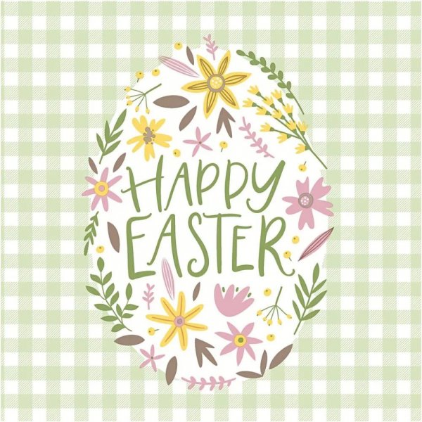 Servietten - Frohe Ostern - Gre 33x33 cm - 20 Stk.