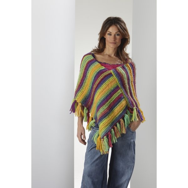 Strickanleitung - Schulterwrmer mit Fransen