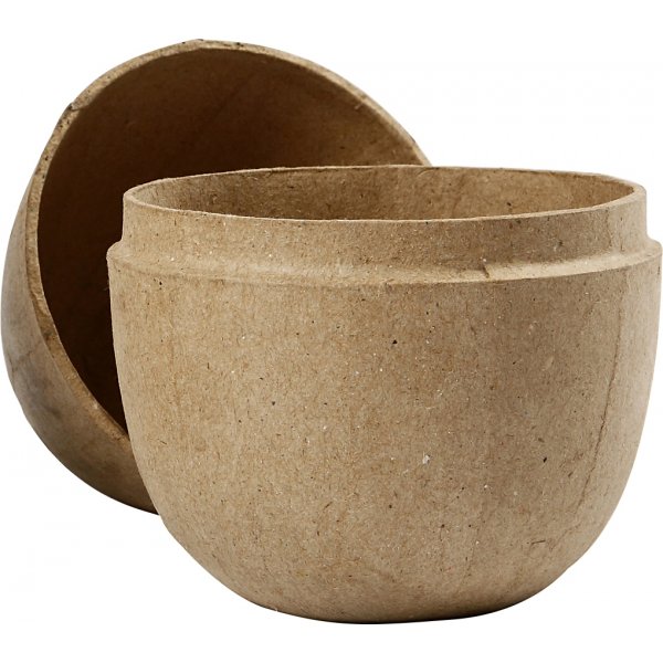 Gespaltenes Pappmaché-Ei Gespaltenes Pappmaché-Ei