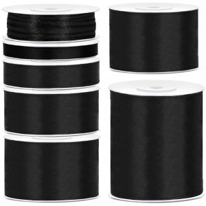 Satinband - 50 m - Schwarz Satinband - 50 m - Schwarz