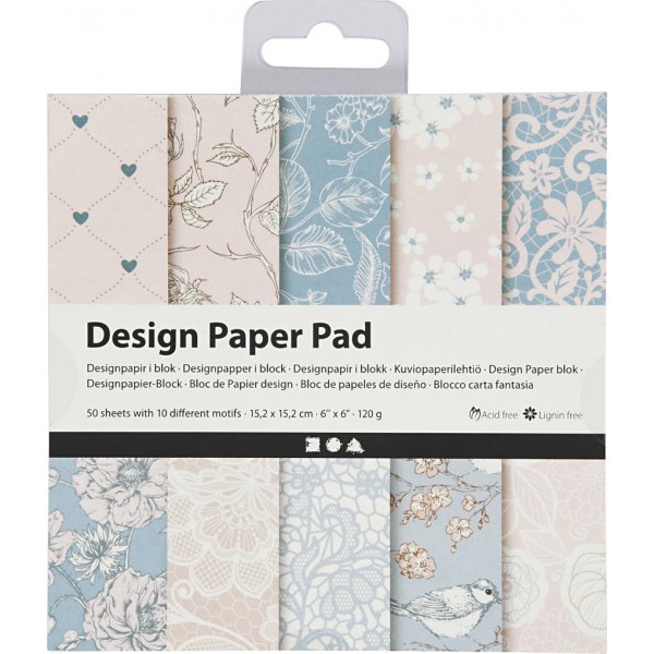 Designpapier - Rosa - 50 Blatt Designpapier - Rosa - 50 Blatt