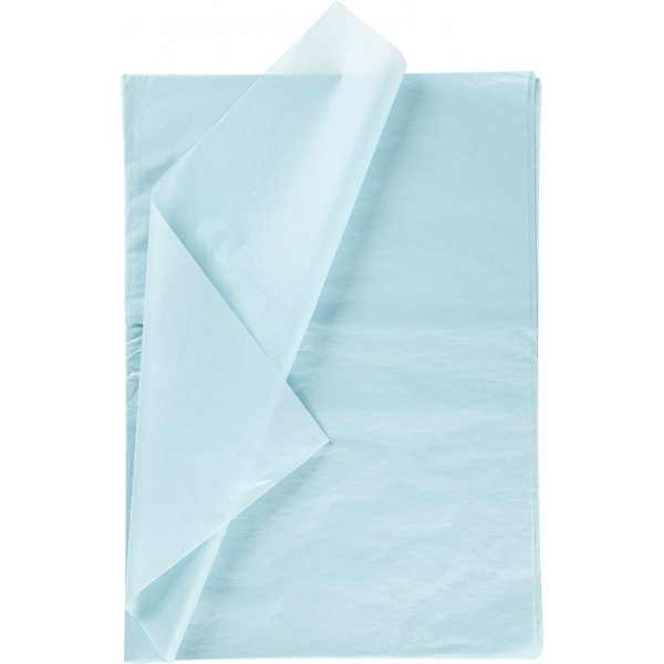 Seidenpapier - Hellblau - 50 x 70 cm - 14 g - 25 Blatt Seidenpapier - Hellblau - 50 x 70 cm - 14 g - 25 Blatt