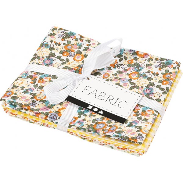 Patchworkstoff - Gelb - 4 Stk Patchworkstoff - Gelb - 4 Stk