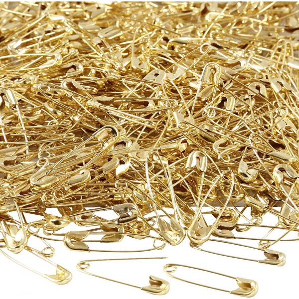 Sicherheitsnadeln - Gold - 500 Stk