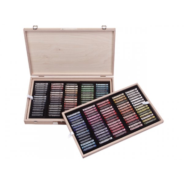 Soft Pastel Master Box in Holzkiste - 150 Stk