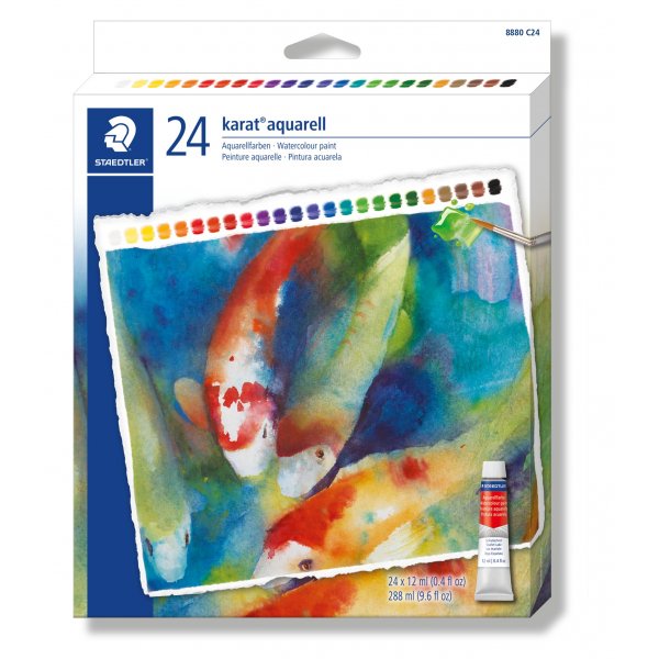 Aquarellfarbe 12 ml - 24 Farben