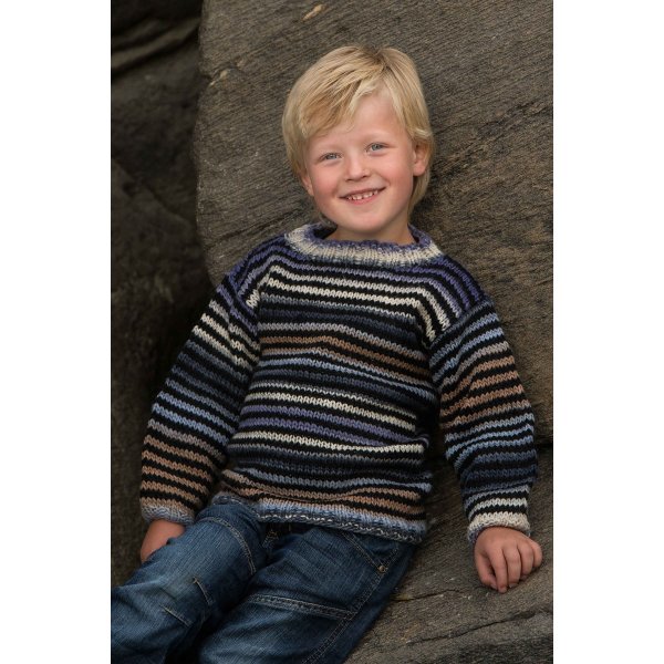 Strickanleitung - Pullover mit Streifen (1307-9)