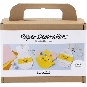 Mini-Bastelset für Papierdekorationen - Karton mit Dekoration Mini-Bastelset für Papierdekorationen - Karton mit Dekoration