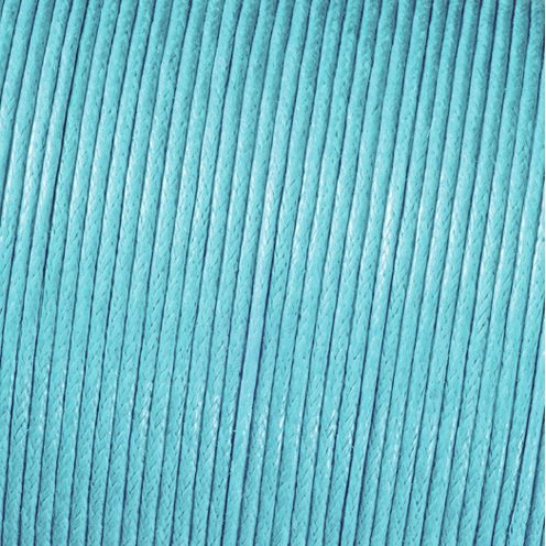 Kordel aus gewachster Baumwolle - Hellblau Kordel aus gewachster Baumwolle - Hellblau