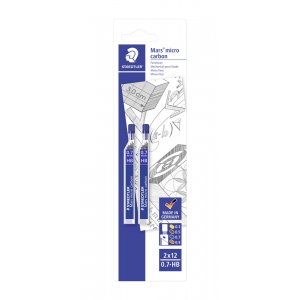 Pin Mars Mikrokohlenstoff 0,7 mm 2er-Pack - HB Pin Mars Mikrokohlenstoff 0,7 mm 2er-Pack - HB