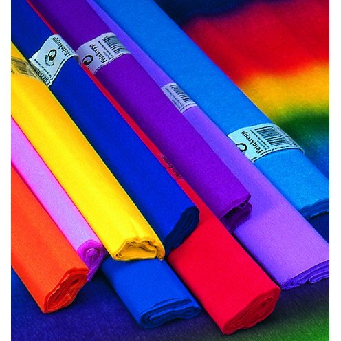 Krepppapier 50 x 250 cm - Regenbogenfarbe Krepppapier 50 x 250 cm - Regenbogenfarbe