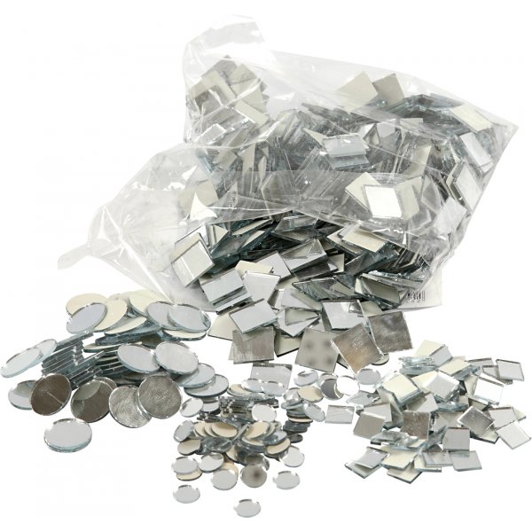 Spiegelmosaik - Ø10-18 mm - 1900 Stk Spiegelmosaik - Ø10-18 mm - 1900 Stk