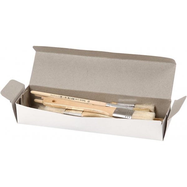 Lackpinsel - Nr. 13+16+25+35+50 - flach - 10 Stk Lackpinsel - Nr. 13+16+25+35+50 - flach - 10 Stk