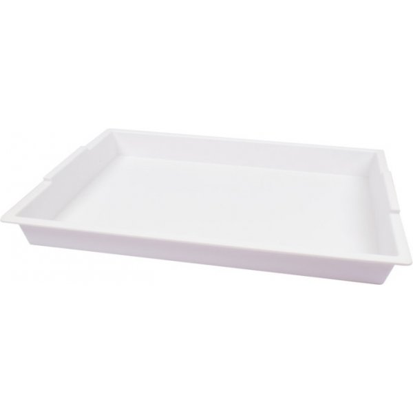 Kunststofftablett 40,5 x 30,5 x 4 cm wei, 4 Stk.