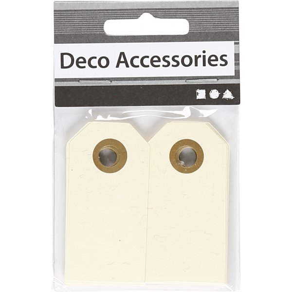 Manila-Marker - Creme - 3 x 6 cm - 30 Stk Manila-Marker - Creme - 3 x 6 cm - 30 Stk