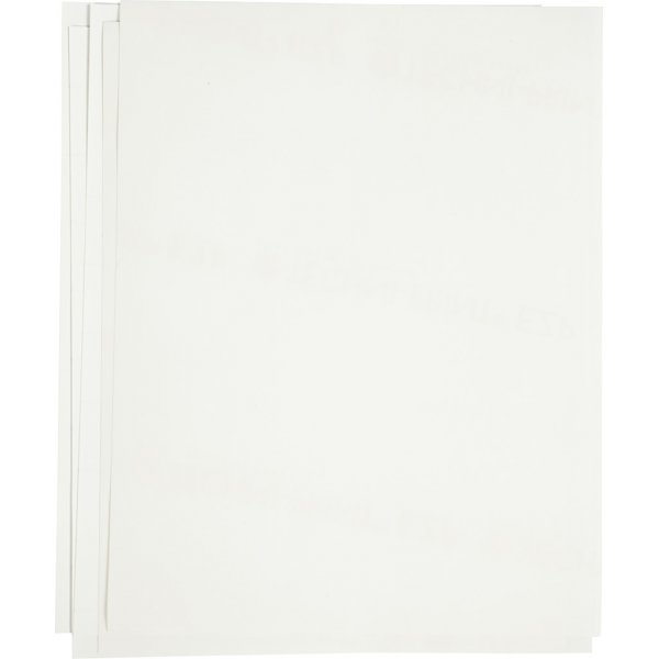 Transferfolie - wei� - f�r helle und dunkle Textilien - 12 Blatt