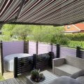 Kundenbild Melierter Markisenstoff - Heathered Purple - 132 cm