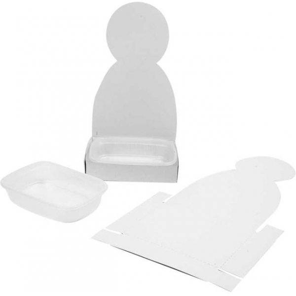 Figurenförmige Kinderzimmerboxen - weiß - 6 Stk Figurenförmige Kinderzimmerboxen - weiß - 6 Stk