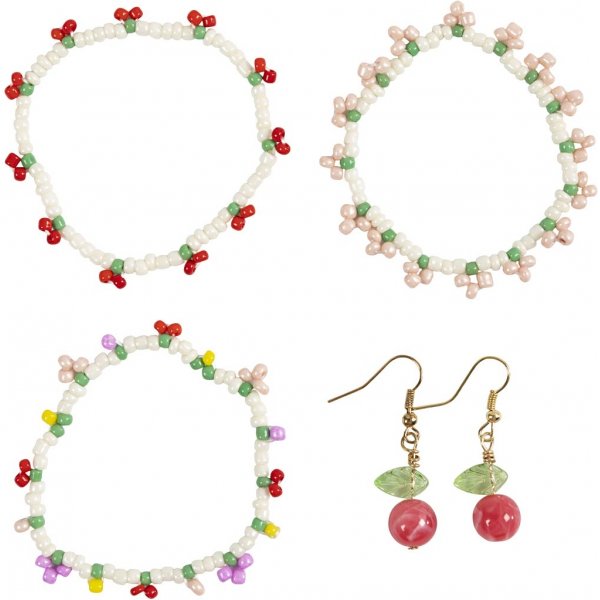 Mini-DIY-Schmuckset - elastisches Armband und Ohrring Mini-DIY-Schmuckset - elastisches Armband und Ohrring