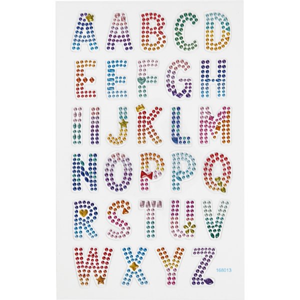 Diamantaufkleber - das Alphabet Diamantaufkleber - das Alphabet