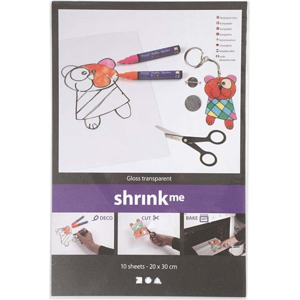 Schrumpffolien - Glänzend transparent - 10 Blatt Schrumpffolien - Glänzend transparent - 10 Blatt